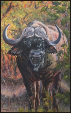 Cape Buffalo Painting