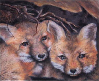 Foxes
    Painting