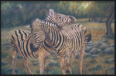 Zebras
    Painting