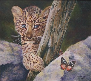 Baby Leopard Painting
